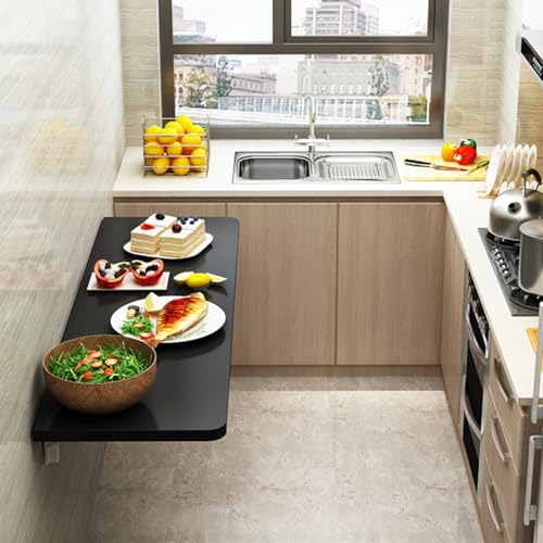 Folding Wall Table Desk for Kitchen Dining Wall Mounted Collapsible Shelf Foldable Computer Desk 70 * 30CM