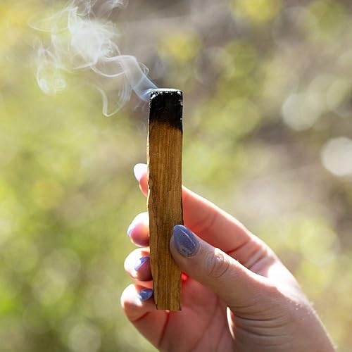 Miniatura 2 de Purple Canyon Palo Santo - Paquete de 8 varillas de incienso naturales orgánicas para manchas de meditación, limpieza y alivio del estrés,