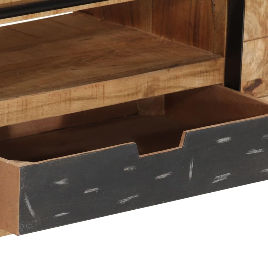 vidaXL Mobile Porta TV 100x34x46 cm in Legno Massello di Mango