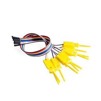 50PCS/LOT Test Hook Clip. Logic Analyzer Test Folder for USB Saleae 24M 8CH