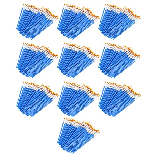 Pinceaux d'artiste de forme plate en nylon pour renouveler le matériel de classe