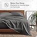 Bare Home Split King Sheet Set - 1800 Ultra-Soft Microfiber Split King Bed Sheets - Double Brushed - Deep Pockets - Easy Fit - 5 Piece Set - Bedding Sheets & Pillowcases (Split King, Grey)