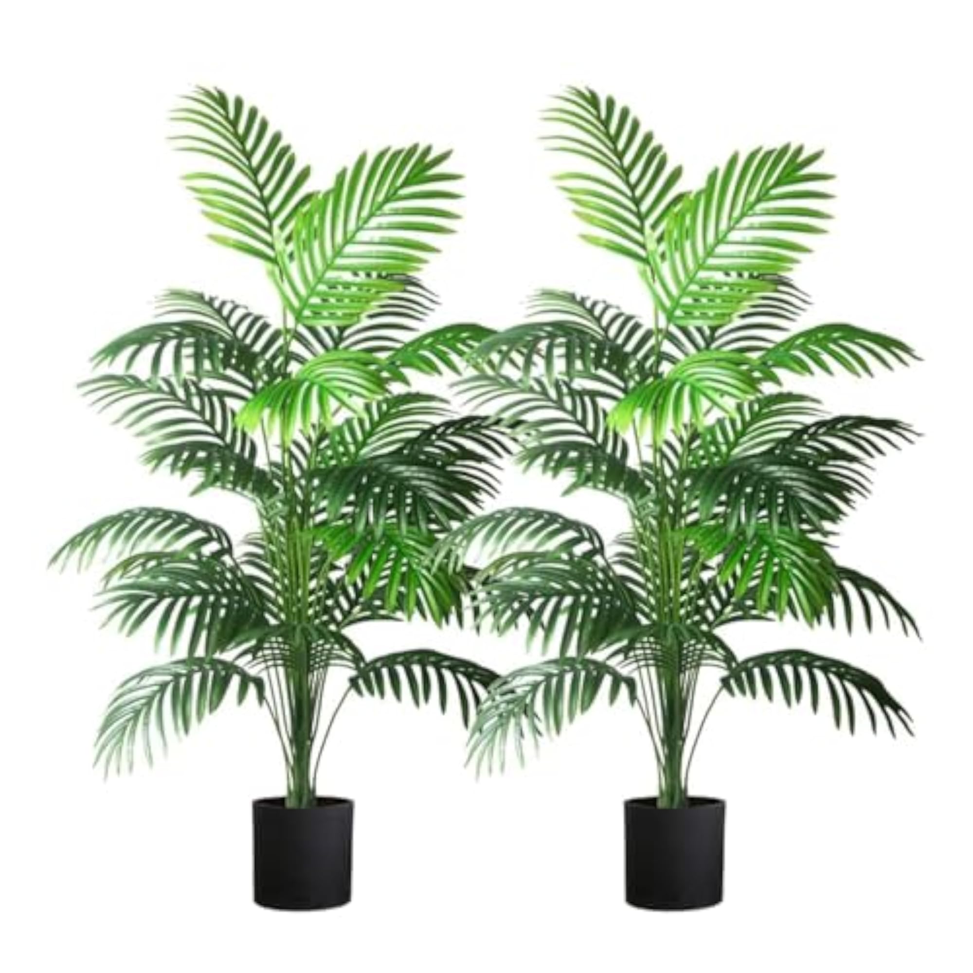Large 4ft Artificial Palm Tree, 2pcs Set