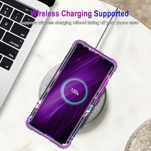 Miqala for Galaxy S21 Ultra 5G Case,Glow in The Dark Three Layer Heavy Duty Shockproof Full Body Protection Hard Plastic Bumper+Soft Silicone Case for Samsung Galaxy S21 Ultra 6.8 inch,Dark by Miqala - Used condition - Image 5