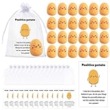 VercanMonth 24 Sets Positive Fruit Stress Ball Bulk End of Year Employee Gifts Emotional Gifts for Coworker (Potato Style)