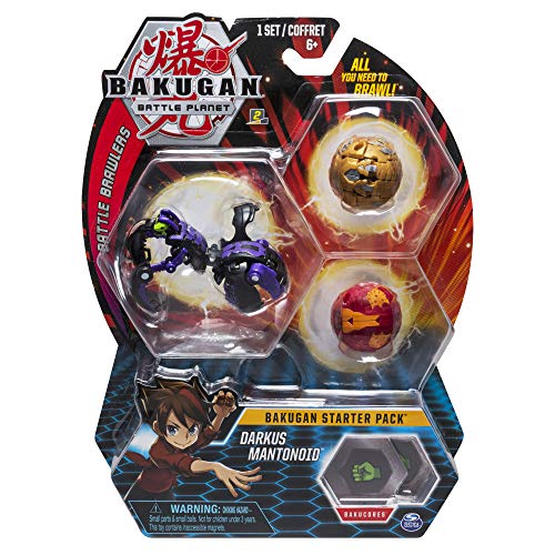 Preisvergleich Produktbild BAKUGAN- Starter Pack Darkus Mantonoid, Mehrfarbig (Bizak 61924426)