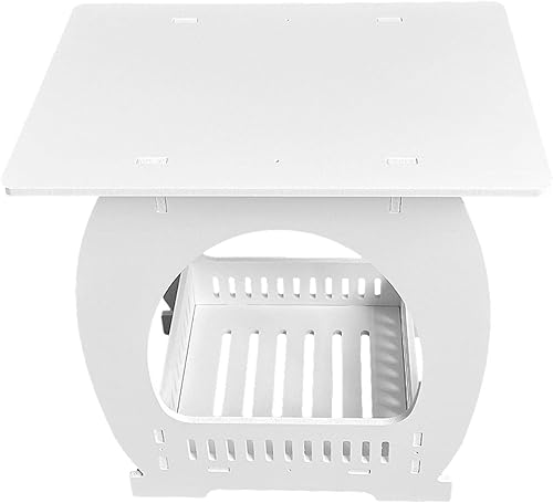 Miniatura 7 de Mesas de noche, mesita de noche blanca, mesa auxiliar moderna, mesa auxiliar pequeña con cesta de almacenamiento, mesas de café delgadas, mesita de