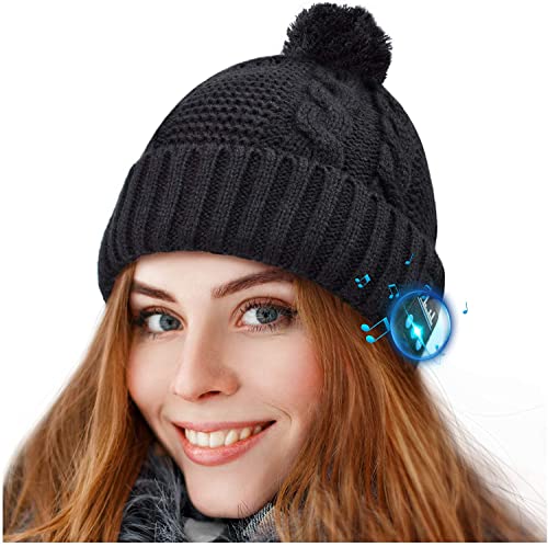 Gifts for Men/Women Bluetooth Beanie, Bluetooth Hat with Wireless Headphones, Stocking Stuffers Wireless Headphone Beanie Gift for Dad, Mom, Boyfriend, Husband