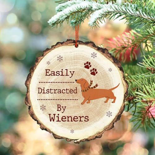 Dachshund Christmas Decorations - Gifts for Women - Weiner Dog Ornaments and Decor