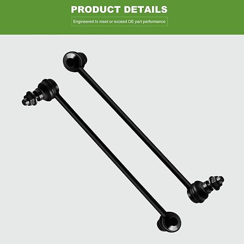 Miniatura 5 de SCITOO Juego de 8 piezas de suspensión delantera, 2 brazos de control inferiores con conjunto de rótula, 2 barras estabilizadoras, 2 interiores y 2
