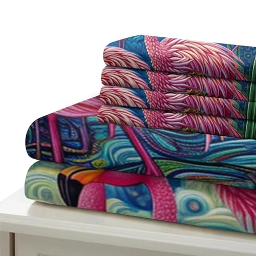 Housse de couette microfibre 3D à fermeture éclair pratique