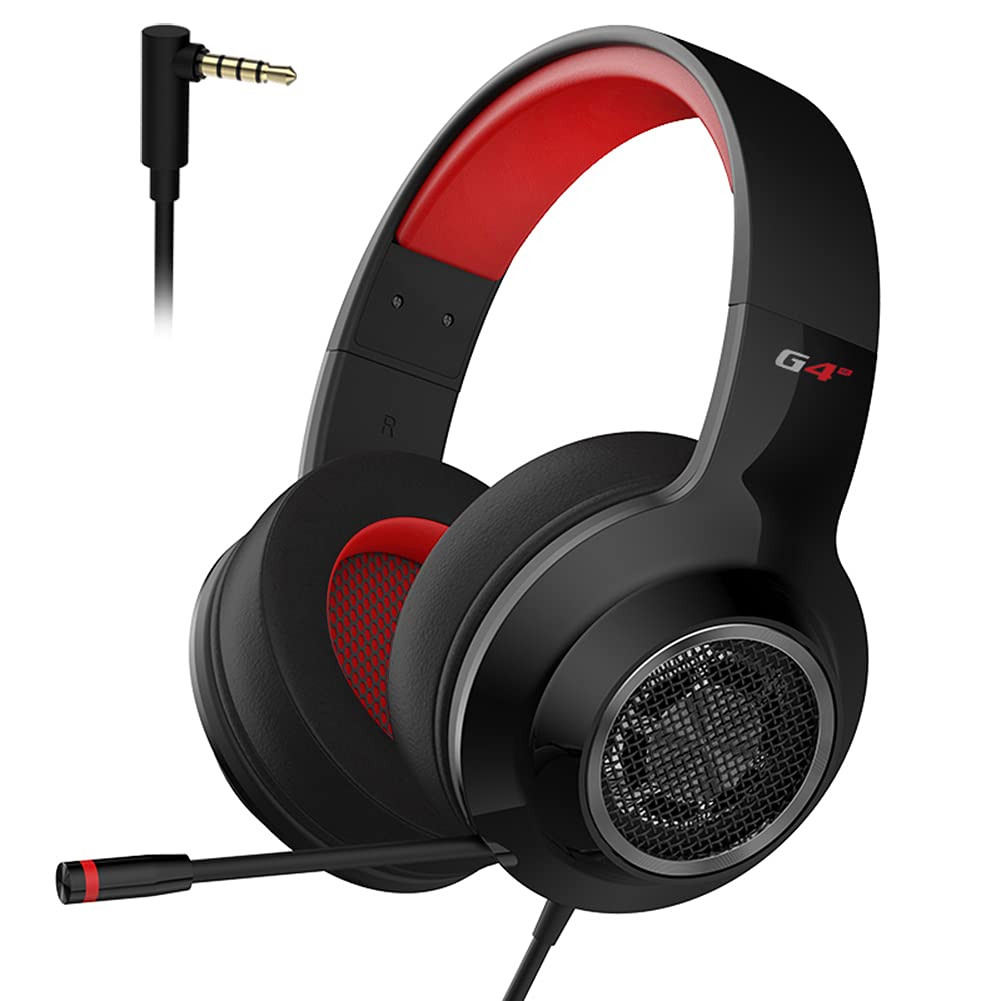 EDIFIER G4 SE Gaming Headset for PS4, PC, Xbox One Controller,Noise Cancelling Over Ear Headphones with Mic,Stereo Bass Surround, Soft Memory Earmuffs Compatible with Laptop Mac Black EDIFIER G4 SE Gaming Headset for PS4, PC, Xbox One Controller,Noise Cancelling Over Ear Headphones with Mic,Stereo Bass Surround, Soft Memory Earmuffs Compatible with Laptop Mac Black