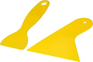 Plastic Scraper Tool for Cleaning 3D Printing - Plastic Putty Knife Resin Remover 2 Pcs - Plastic Spreader for Vinyl Film Car of Air Bubble - Sticker Installation Tool for Decal, Grout Removal
