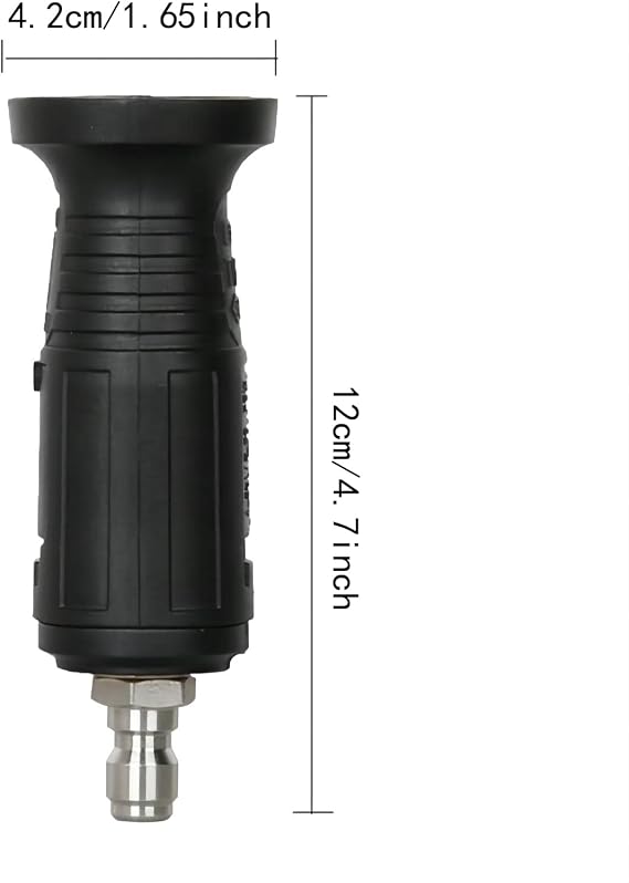 Adjustable Pressure Washer Accessories Gun Craftsman Oscillating Spray Turbo Set Nozzle Tips Variable Pattern, Foam Cannon Lance Car Wash Gun Tip 1/4 Inch Quick Connector Outlet, 3000 PSI