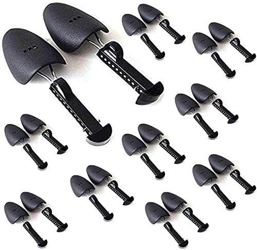 Psyco Tropix 10 Pairs of Shoe Trees I Adjustable Length Shoe Trees for Men I Shoe & Boot Trees I Men Shoe Tree Stretcher Boot Holder Organizers I Shoe Form Plastic I Heel Support