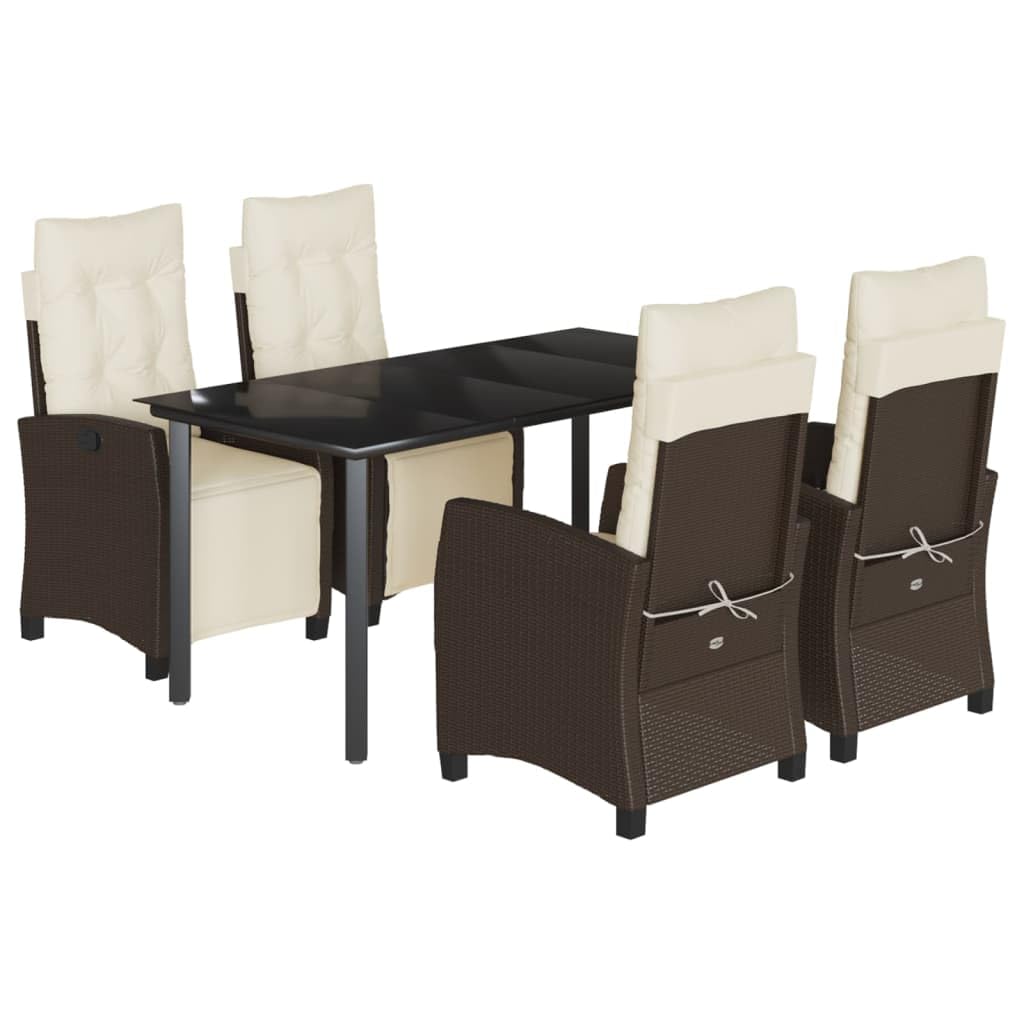 Polirattan Ogrodowy Regulowany Brąz 160 cm