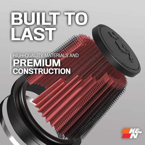 Image of K&N High-Flow Original Lifetime Universal Clamp-On Air Filter: High Performance, Premium, Washable: Flange Diameter: 6 In, Filter Height: 7.5 In, Flange Length: 1 In, Shape: Round Tapered, RU-1041