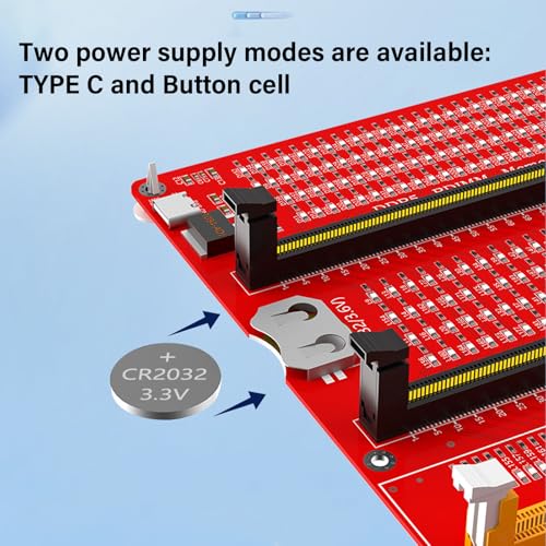 CCYLEZ 4-in-1-RAM-Speichertesterkarte, DDR3 DDR4 DDR5 Server-RAM-Tester, für Desktop-Computer-Speichermodul-Hardware-Leerlauf-Kurzschlusstest