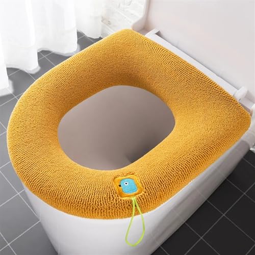 Accessoires chauffants wc avec housse de siège de toilette lavable et douce