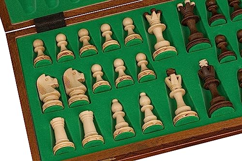 Jeu d'échecs de luxe Senator en bois : le cadeau idéal pour esthètes