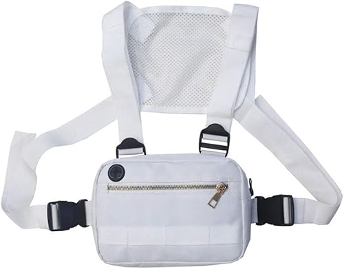 Forart - Bolsa táctica para hombres y mujeres, bolsa de cintura para el pecho, hip hop, ropa de calle, bolsa de hombro frontal para la cintura