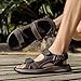 Imagen de FLARUT Sandalias de los Hombres de Verano Zapatos de Senderismo Trekking Deportes al Aire Libre de Cuero Playa Dedo del Pie Abierto Deportivas Casuales
