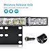 MICTUNING Led Light Bar Mounting Bracket Front License Plate Holder with 60W LED Work Driving Light Bar for Car Truck SUV and More