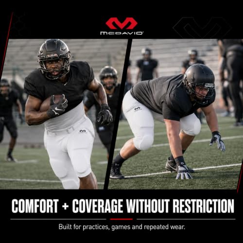 McDavid Rival Integrated Football Pants with Pads, Youth Football Pants with Pads White by McDavid - Used condition - Image 6