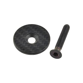 Carbon Headset Cap Kit Black, Matte Top Cap+M6x35mm Bolt