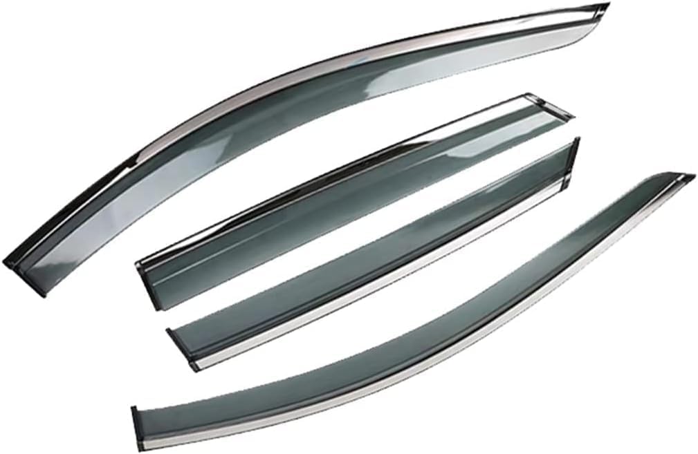 Liufangfc Normal Wind Deflectors For Mg4 Ev Eh32 2022-2024 – 4Pc Tape-On Smoked Visors, Weatherproof, Anti-Salt/Snow, Low-Noise