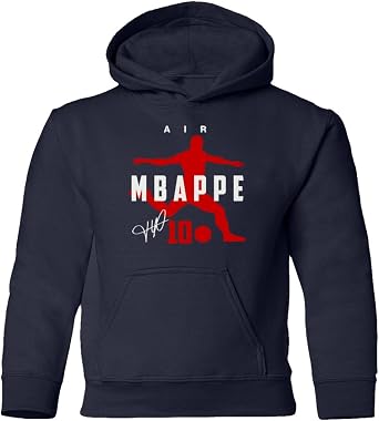 France Football Air Mbappe 2022 World Soccer Fans Youth Hooded Sweatshirt
