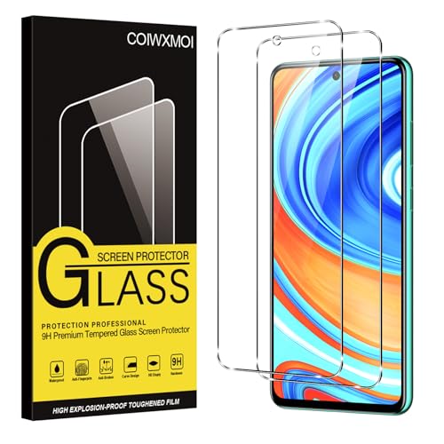 32nd Pellicola In Vetro Temperato Per Xiaomi Redmi Note 9 Pro, Note 9 Pro Max E Note 9S - 2 Pezzi - Ultra Resistente 9H, Anti Impronte, Facile Installazione