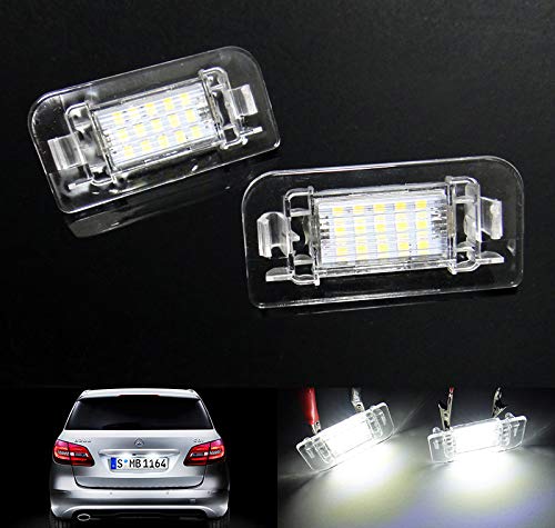 RZG Set di 2 luci LED Canbus per targa per MB W246 W242 Classe B 2011-2019