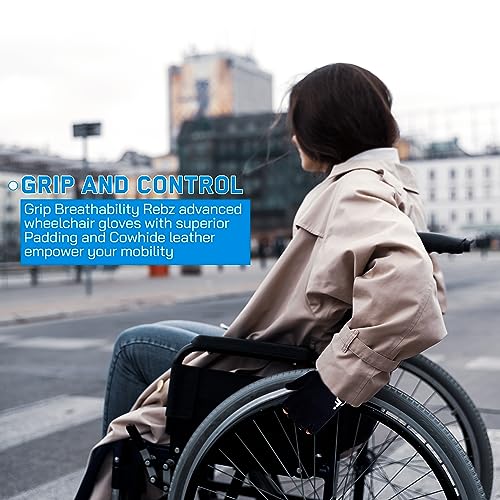 image for Rebz wheelchair full thumb fingerless gloves ideal choice for active l