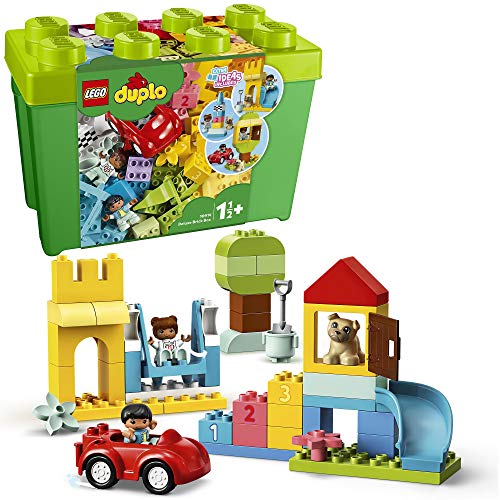 LEGO 10914 Duplo La Boîte de Briques Deluxe, Jeu de Construction avec Rangement, Jouet éducatif pour Bébés, Garçons et Filles Dès 1 an et Demi