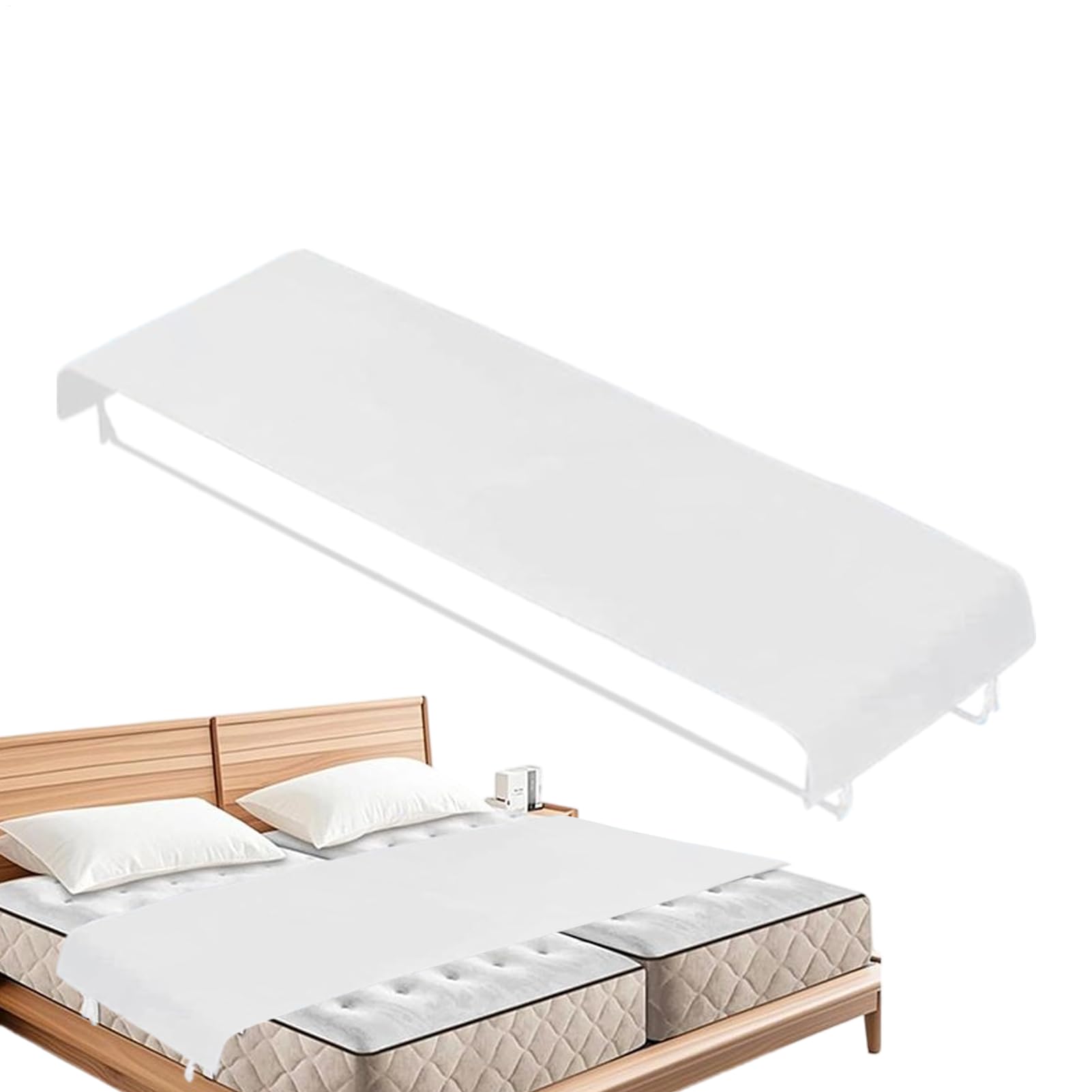 Pont de matelas double et convertisseur de lit jumeau réglable pour supprimer l'espace central