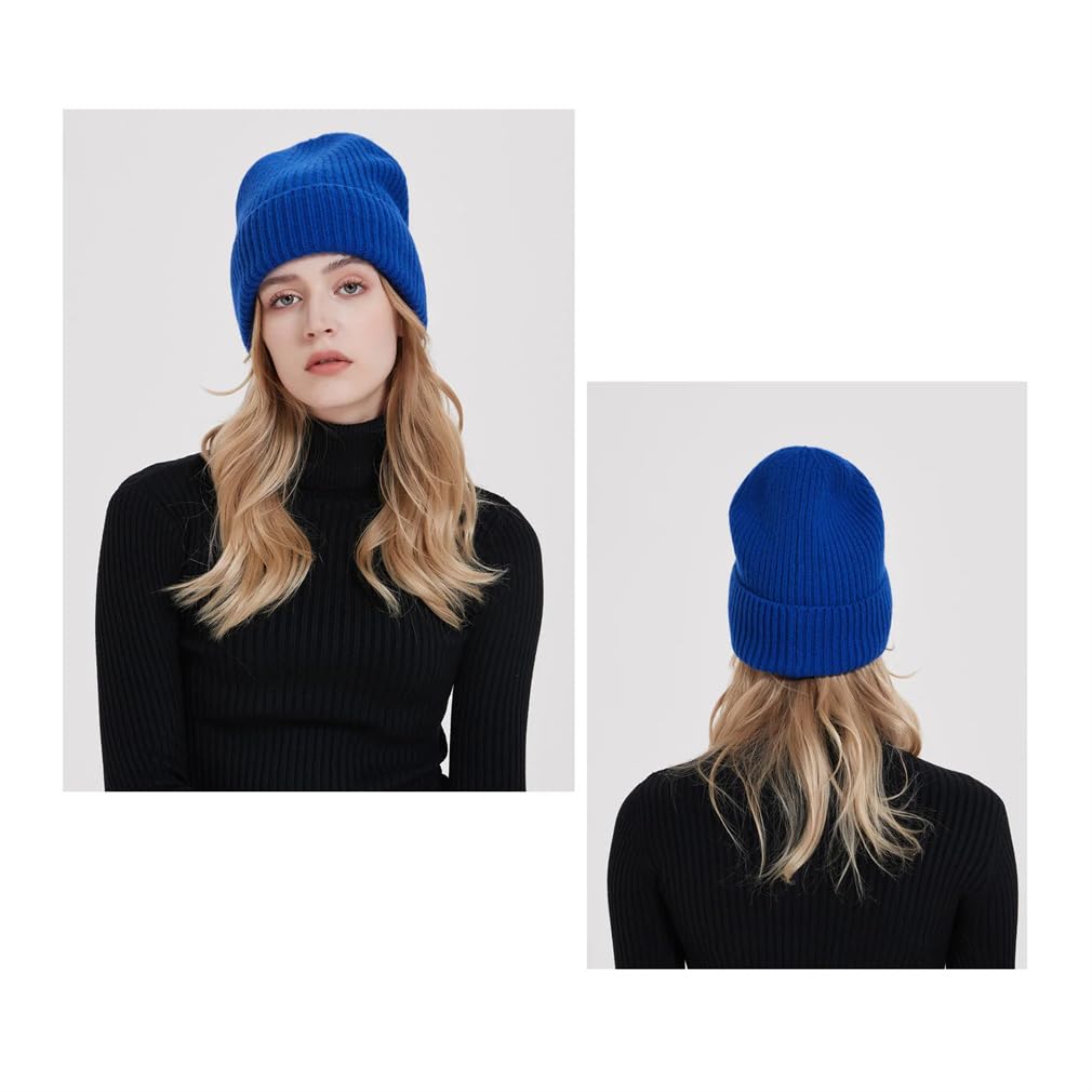 Berretti di lana caldi delle donne del cappello lavorato a maglia unisex inverno cappelli da neve per le donne
