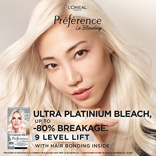 L'Oreal Paris Preference Hair Dye, Long Lasting, Luminous Permanent Hair Colour, up to 9 Levels of Lift, Extreme Platinum - Image 3