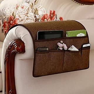Joywell Sofa Armrest Organizer, Couch Arm Chair Caddy with 6 Pockets for Magazine