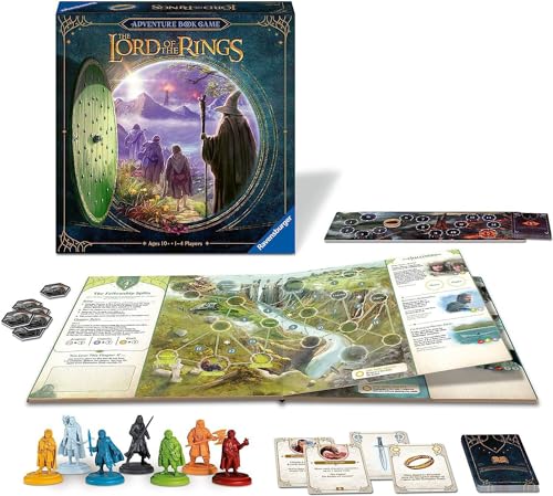 Ravensburger Lord Of The Rings - Libro Di Avventura Per Famiglie Coinvolgenti, Giochi Da Tavolo Per Bambini E Adulti, Dai 10 Anni In Su, Da 1 A 4 Giocatori, Nero - 8