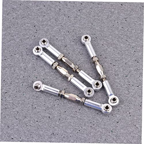 KOMBIUDA 6 piezas Tirantes de Aluminio para dirección de auto Rc, mejora compatible con camiones Rc y piezas para orugas miniatura 2