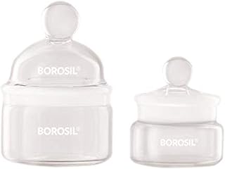 Foxx Life Sciences 1630009 Borosil Bottles, Weighing, Tall Form, 25mL, 30mm x 65mm (OD x H) 10/CS, Borosilicate Glass (Pack of 1)