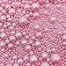 Edible Pink Sugar Pearls Sprinkles Candy Mix Size Pearls Cake Decorations Cupcake Toppers Cookie Decorating Perfect for Wedding Party Valentine Halloween Christmas Supplies 4.58OZ