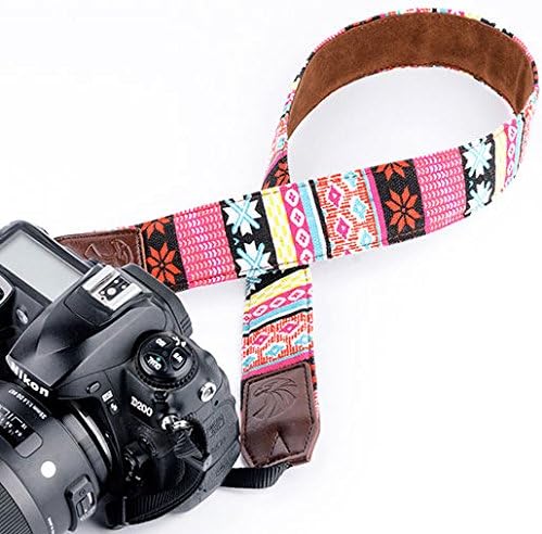 Scott ALlah Design - Aztec Pink Fashion Camera Shoulder Strap DSLR Camera Neck Strap Belt for All Type Camera All Brand (Nikon Canon Sony Olympus Samsung Pentax etc) (RoH 23793)