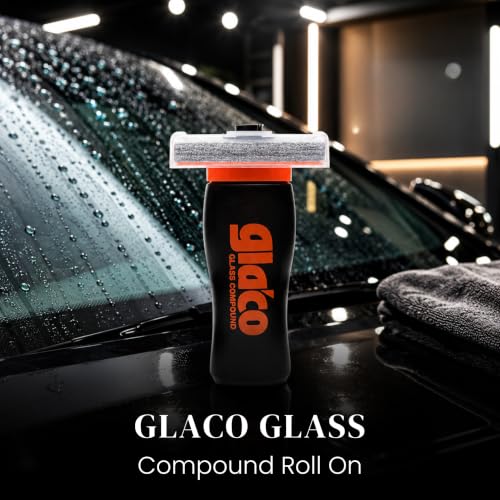 Image of SOFT99 Glaco Glass Compound Roll On 100Ml For Tough Stains On Glass, Multicolor