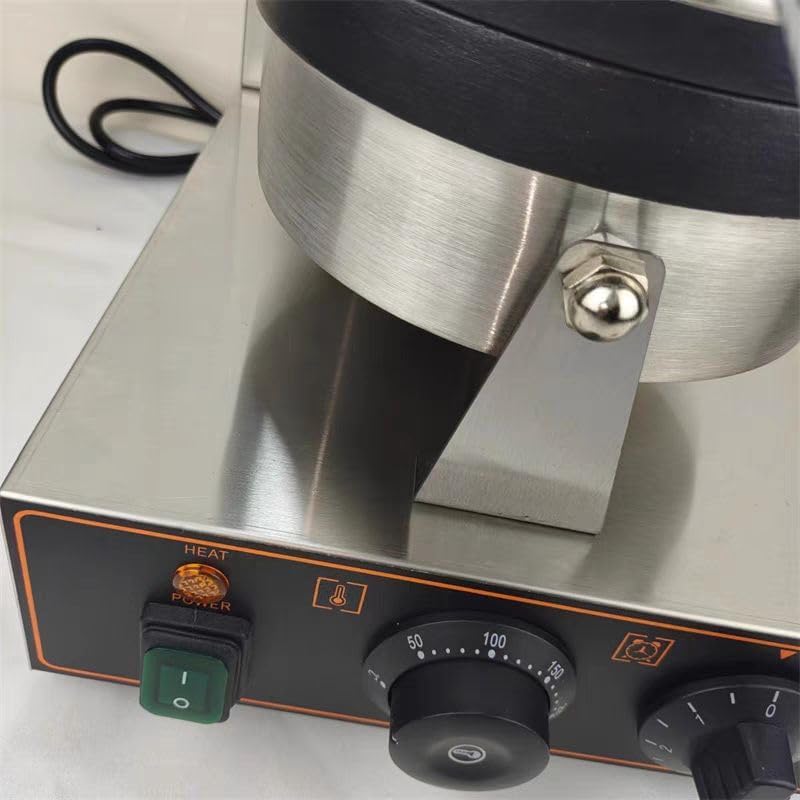 Electric Waffle Ice Cream Maker - UFO Burger & Gelato Panini Press Machine, Non-Rotating Sandwich Maker for Delicious Treats and Desserts at Home