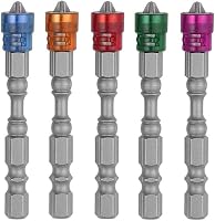 Mesee 10db PH2 Mágneses Csavarozó Bit Készlet, 65mm S2 Acél, Csúszásgátló, Gipszkarton Csavarokhoz, 1/4" Kompatibilis 6
