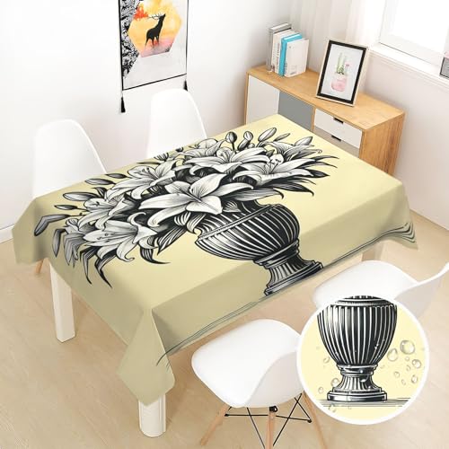 Nappe de table rectangulaire imperméable 120x438 lavable pour grande table basse - 2