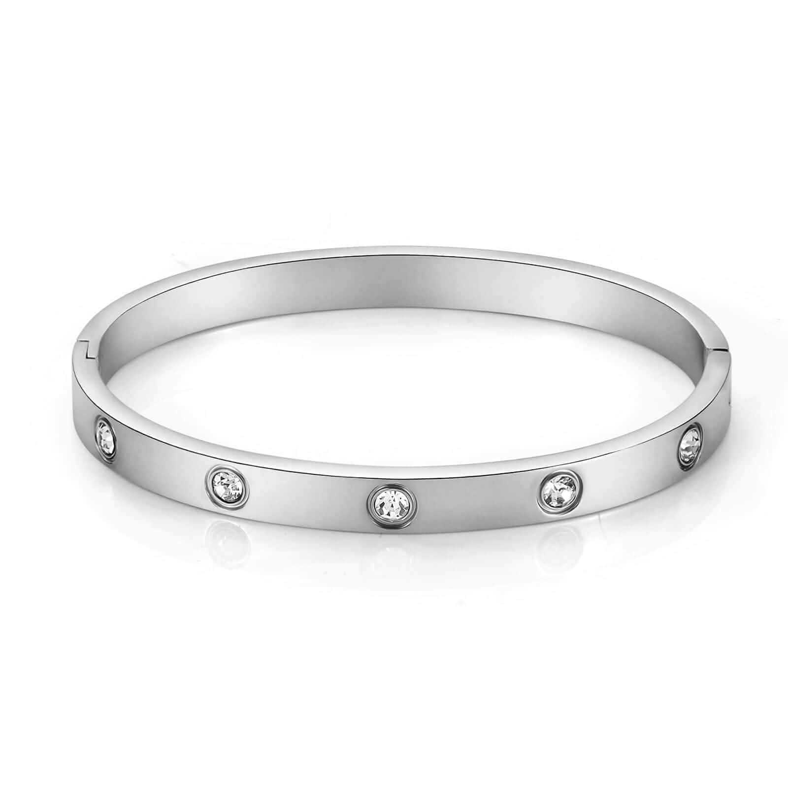 Gold Chain Bangle Bracelets For Women,18K Gold-plated Friendship Love Stainless Steel Jewelry Birthday Gifts Jewelry