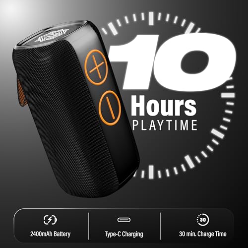 Image of DIGIMORE StormBox 80W BT Speaker with AI Sound Boost | BT 5.4, TWS Pairing, Water Resistant, Type-C Fast Charging, 10Hrs Long Battery, RGB Lights, Premium Matte Finish for Home & Travel Use (D-1322)